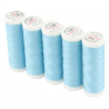 Set di 5 filati per cucire da 200m, Celeste 0732 - Ackermann Universal 120