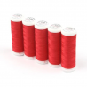 Set di 5 filati per cucire da 200m, Rosso Corsa 0904 - Ackermann Universal 120
