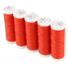 Set di 5 filati per cucire da 200m, Rosso Vermiglio 7114 - Ackermann Universal 120