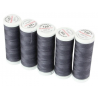 Set di 5 filati per cucire da 200m, Grigio Viola 0787 - Ackermann Universal 120