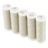Set di 5 filati per cucire da 200m, Platino 0773 - Ackermann Universal 120