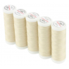 Set di 5 filati per cucire da 200m, Sabbia 7601 - Ackermann Universal 120