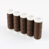 Set di 5 filati per cucire da 200m, Marrone 0772 - Ackermann Universal 120
