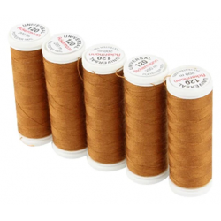 Set di 5 filati per cucire da 200m, Caramello 0816 - Ackermann Universal 120