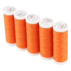 Set di 5 filati per cucire da 200m, Arancione 0920 - Ackermann Universal 120
