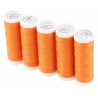 Set di 5 filati per cucire da 200m, Zucca 0907 - Ackermann Universal 120