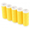 Set di 5 filati per cucire da 200m, Giallo 7041 - Ackermann Universal 120