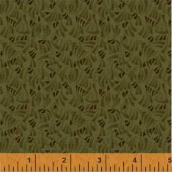 Windham Fabrics, Kindred Spirits collection - Tessuto Verde con disegni geometrici piccoli