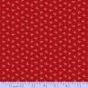 Marcus Fabrics, Little Companion Shirtings collection-  Tessuto Rosso con piccoli fiori chiari Marcus Fabrics - 1