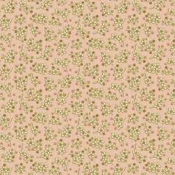 Bed of Roses Sweet Mint Pink, Tessuto rosa su letto di fiori - Edyta Sitar