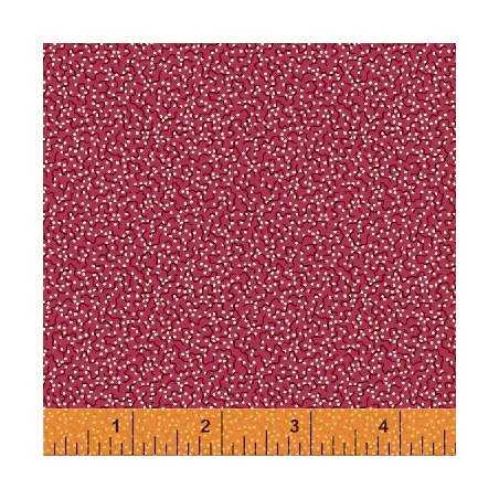 Richmond Confetti Dot, Tessuto rosso con pois e piccole linee irregolari - Nancy Gere