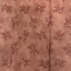 Moda Fabrics, Collections for a Cause Heritage 10th- Tessuto Fondo Rosa Salmone con fantasia di rametti fiori tono sul tono