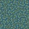 Andover Fabrics, Blue Thimble, Collezione The Seamstress di Edyta Sitar - Tessuto Verde con bacche blu