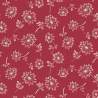 Andover Fabrics, Dandelion Ruby, Tessuto rosso con Denti di Leone - Edyta Sitar
