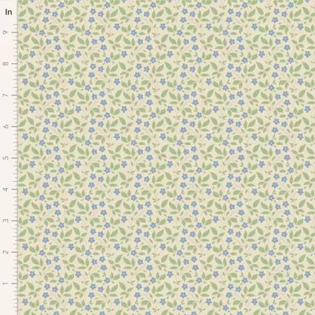 Tilda Sunday Brunch Blender, Tipsy Cream Blue Tilda Fabrics - 1