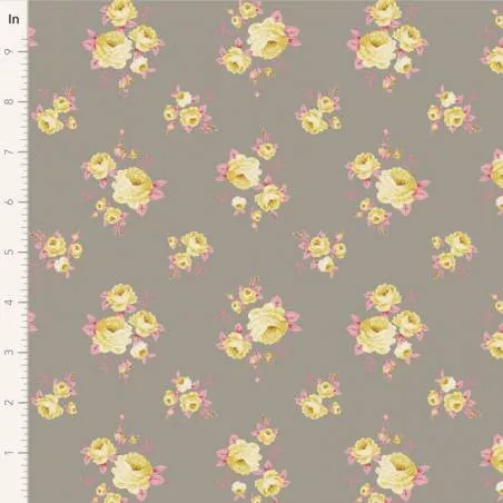Tilda Sunday Brunch, Mille Grey Tilda Fabrics - 1