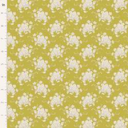 Tilda Sunday Brunch, White Flower Sour Yellow Tilda Fabrics - 1