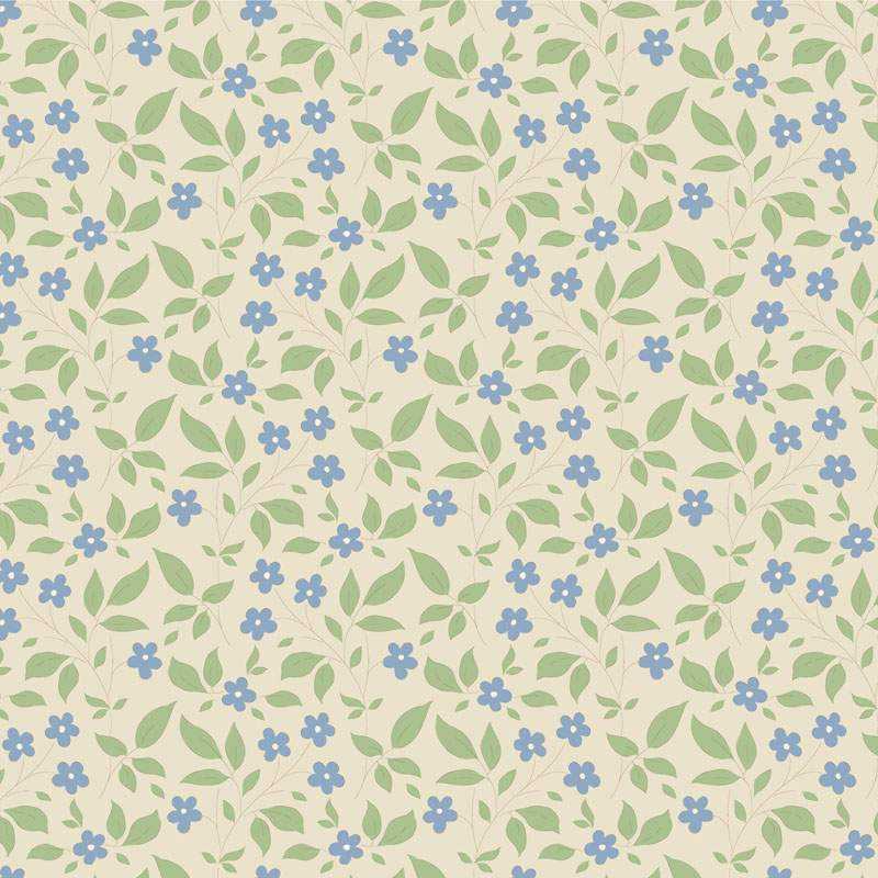 Tilda Sunday Brunch Blender, Tipsy Cream Blue Tilda Fabrics - 2