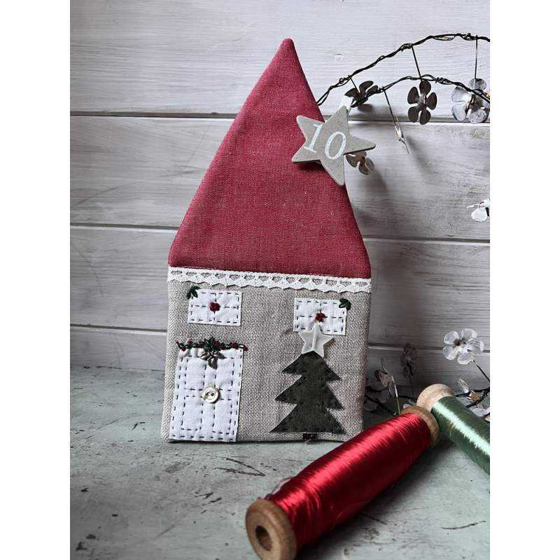 Casa 10 de Calendario de Adviento con Casitas, Patrón de costura PDF Roberta De Marchi - 1 Casa 10 de Calendario de Adviento con Casitas, Patrón de costura PDF Roberta De Marchi - 1