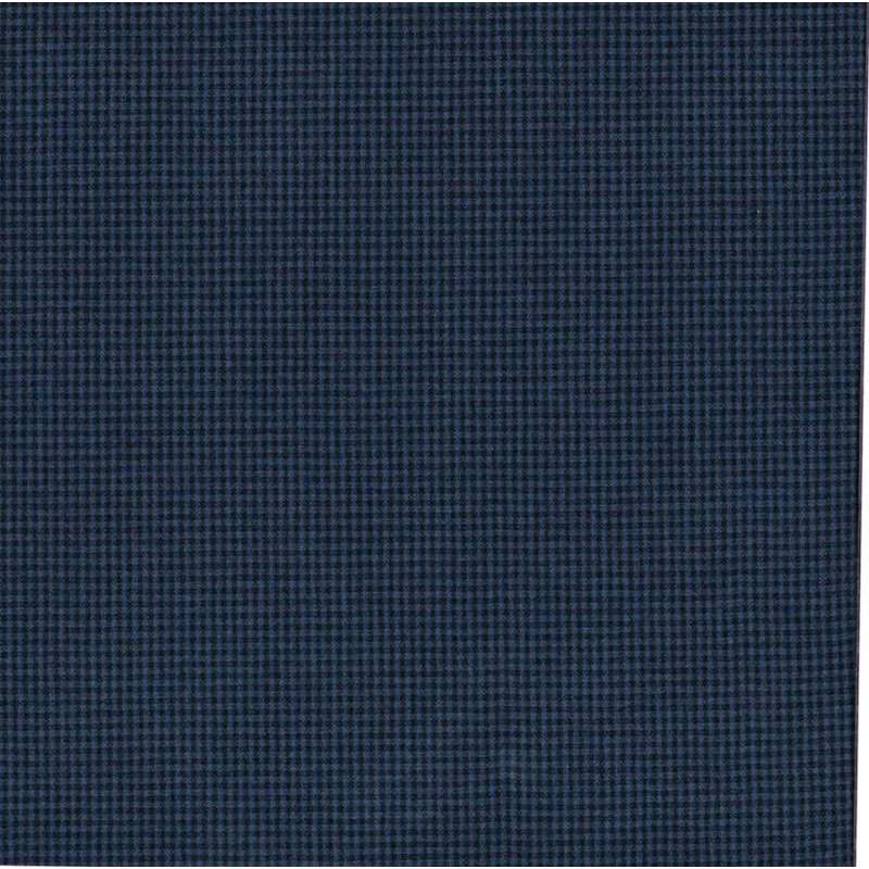 Tessuto Giapponese Tinto in Filo Blu a Quadretti Sojitz Fashion - 1