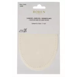 Bohin, Toppe Termoadesive Ovali Scamosciate 9,5 x 14 cm, Avorio Bohin - 2