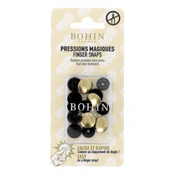 Bohin, Bottoni a Pressione Magici Senza Pinza Dorati - Misura 14 mm - 4 pz Bohin - 1