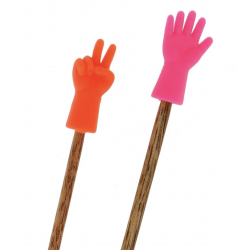 Bohin, Protezioni per punte di ferri da maglia a forma di mano - Colori assortiti - Confezione da 6 Bohin - 2
