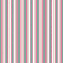Easter Patchwork, Stoffa Righe Pasquali Verdi, Rosa e Fucsia Amabilmente Vero - 1