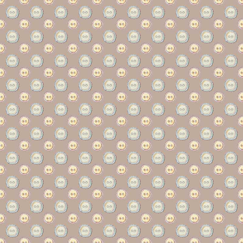 Easter Patchwork, Stoffa Bottoni su Tessuto Tortora Amabilmente Vero - 1 Easter Patchwork, Stoffa Bottoni su Tessuto Tortora Amabilmente Vero - 1