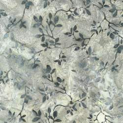 Artisan Batiks: Midnight Owls, Putty, tessuto batik beige tortora con rami grigi - Robert Kaufman Robert Kaufman - 1