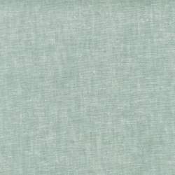 Brussels Washer Yarn Dye, Sage, tessuto misto lino tinto in filo lavorazione chambray verde salvia - Robert Kaufman Robert Kaufm