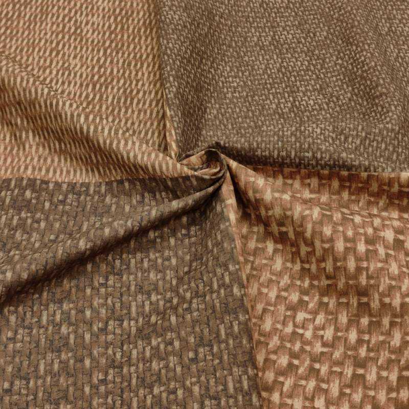 Taupe-ism, Tessuto Marrone Scuro con 8 stampe Effetto Cestino Intrecciato - 60 x 110 cm Stim Italia srl - 1 Taupe-ism, Tessuto Marrone Scuro con 8 stampe Effetto Cestino Intrecciato - 60 x 110 cm Stim Italia srl - 1