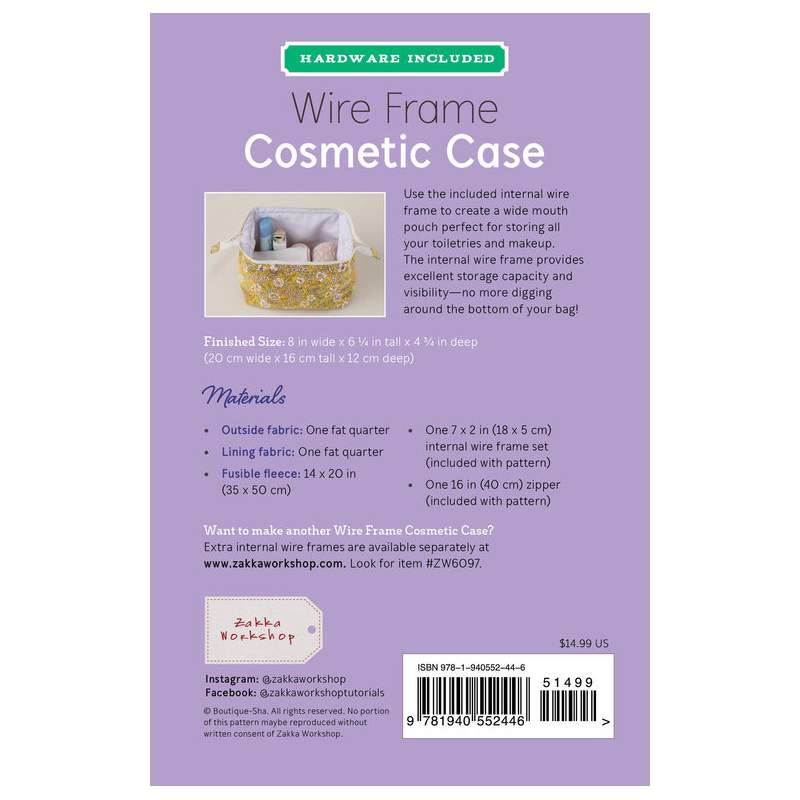 Wire Frame Cosmetic Case - Custodia cosmetica con struttura in filo metallico Zakka Workshop - 3