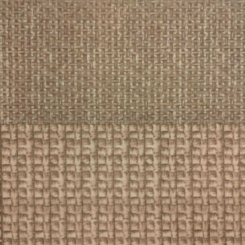 Taupe-ism, Tessuto Marrone Chiaro con 8 stampe Effetto Cestino Intrecciato - 60 x 110 cm Stim Italia srl - 5