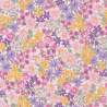 Sevenberry, Petite Garden Purple, Tessuto con fiorellini viola, gialli e rosa Robert Kaufman - 1
