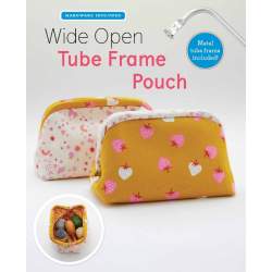 Cartamodello Pochette con Chiusura-Telaio tubolare a scatto da 20 cm - Wide Open Tube Frame Pouch Zakka Workshop - 1