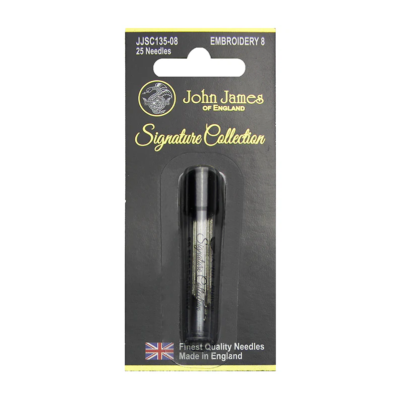 Aghi Embroidery per Ricamare a Mano n8 - 25 aghi John James Signature Collection John James of England - 1 Aghi Embroidery per Ricamare a Mano n8 - 25 aghi John James Signature Collection John James of England - 1