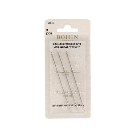 Aghi per Trapunto Boutis - 3 Aghi da 90 mm x 1,06mm Bohin - 1