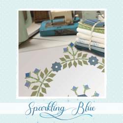 Sparkling Blue blocco 5 - Mystery Quilt 2025 - Cartamodello PDF Roberta De Marchi - 1