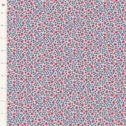 Tilda Wallflower Bellflower Denim, Tessuto Blu Denim Campanule Tilda Fabrics - 2