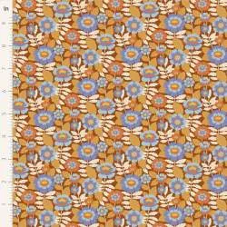 Tilda Wallflower Beverly Caramel, Tessuto Marrone Caramello Campo di fiori Tilda Fabrics - 2