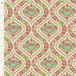 Tilda Wallflower Bianca Green, Tessuto Verde Giardino di fiori Tilda Fabrics - 2