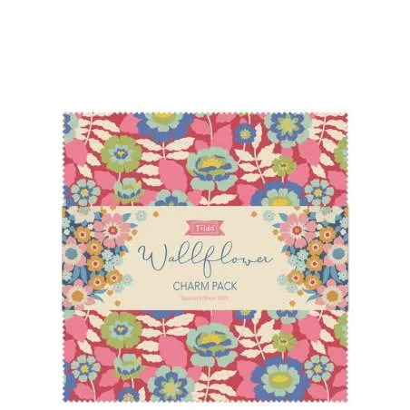 Tilda Wallflower Charm Pack, 40 Quadrati da 5 x 5 pollici Collezione Base Tilda Fabrics - 1