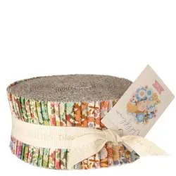 Tilda Wallflower Fabric Roll, 40 Strisce da 2,5 x 42 pollici Collezione Base Tilda Fabrics - 1