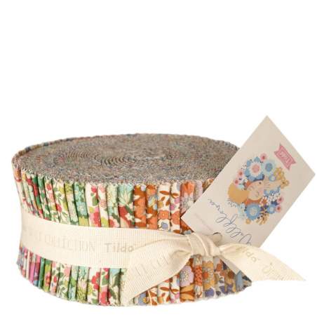 Tilda Wallflower Fabric Roll, 40 Strisce da 2,5 x 42 pollici Collezione Base
