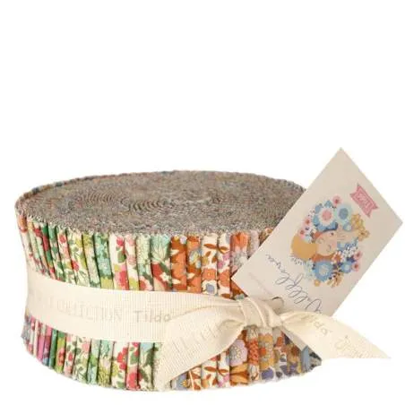 Tilda Wallflower Fabric Roll, 40 Strisce da 2,5 x 42 pollici Collezione Base Tilda Fabrics - 1