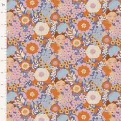 Tilda Wallflower Wallflower Thristle, Tessuto Viola Cardo Muro di Fiori con Donne Tilda Fabrics - 2