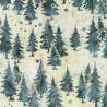 Artisan Batiks: Winter Pines, Quartz by Lunn Studios, tessuto batik chiaro con abeti - Robert Kaufman Robert Kaufman - 1