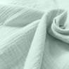 Gasa de doble capa de puro algodón verde menta de 135 cm de alto Stim Italia srl - 2