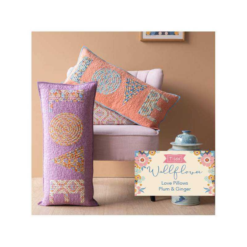 Kit Love Pillow - Tilda Wallflower Free Pattern Tilda Fabrics - 2